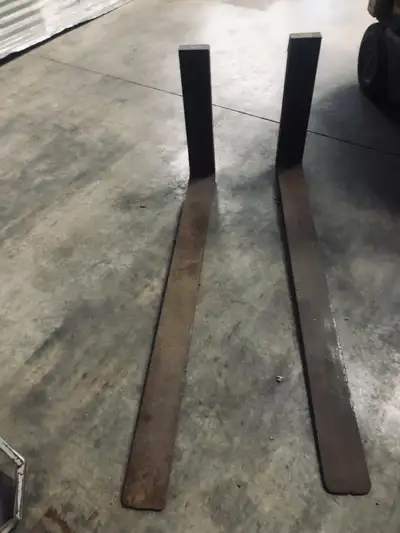 60 inch FTP Fork Lift Prongs. 5 in width, 2 in depth See photos for details. $950.00