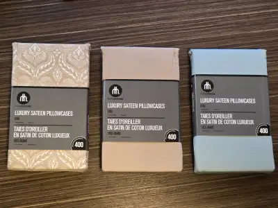 Brand New - hometrends 400 Luxury Sateen Performance Pillowcases, View more