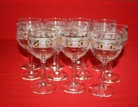 Vintage 11 Pine Cone Wine Glasses $44.00