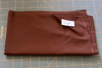 Vintage Brown Fabric For Sewing, Quilting, Crafts For Sale