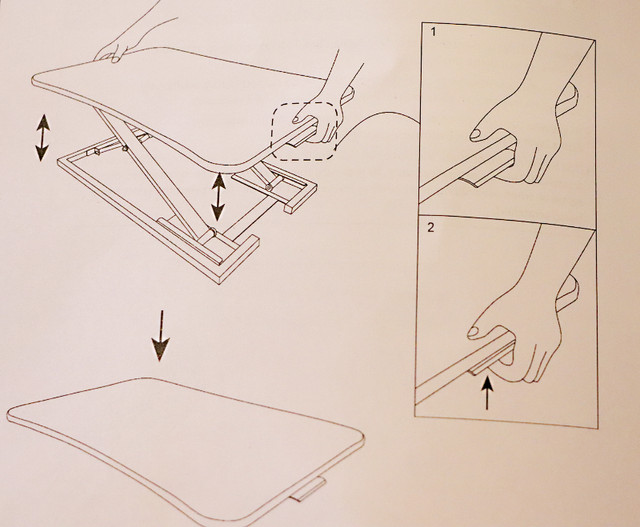 Sit Stand Desk Converter Riser in Desks in Kitchener / Waterloo - Image 4