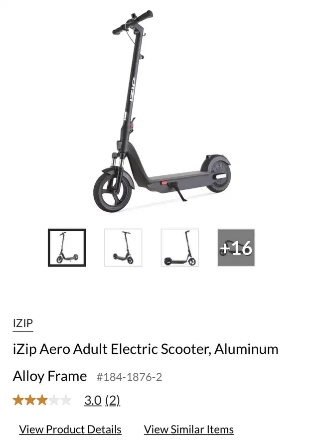 iZip Aero Adult Electric Scooter – Barely Used – $250 in Scooters & Pocket Bikes in Winnipeg - Image 3