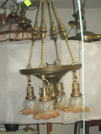 antique brass chandelier