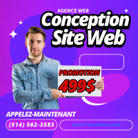 Création site web 499$, Conception de site web, Logo