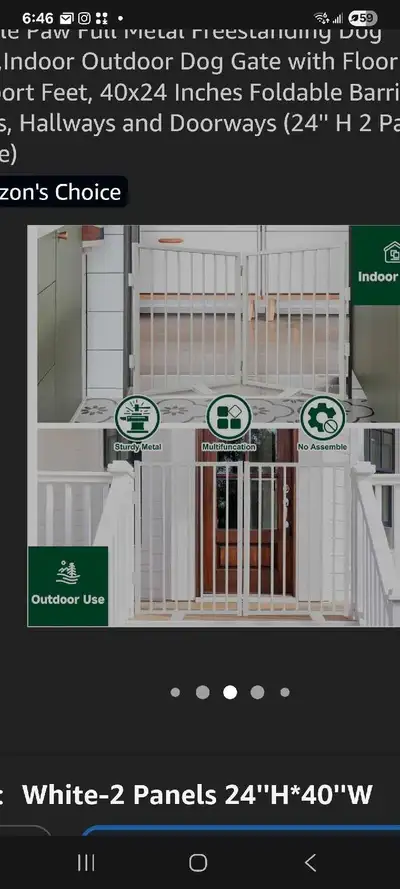 Pet gate Freestanding brand new, View more