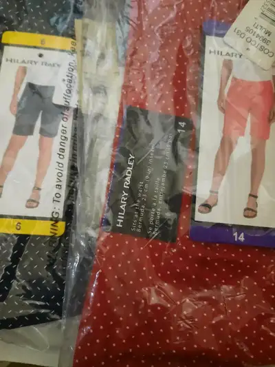 LAST CHANCE BRAND NEW HILARY RADLEY BERMUDA SHORTS WOMENS Sizes ( 10) (.9) Color BLUE Sizes (14) (12...