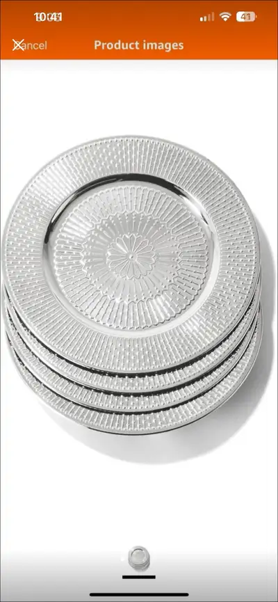 new! ChargeIt by Jay Charger Plates, heavy duty 12 Silver, View more