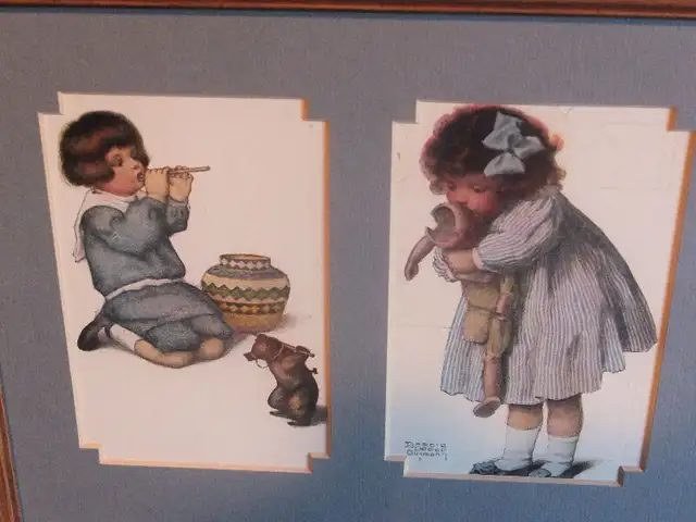POSTCARD BESSIE PEASE GUTMANN FRAMED in Arts & Collectibles in London - Image 6