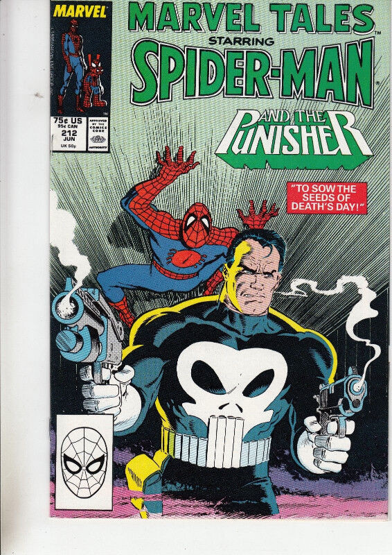 Marvel Tales Starring SPIDER-MAN & THE PUNISHER #212 June 1988 dans Bandes dessinées  à Longueuil/Rive Sud
