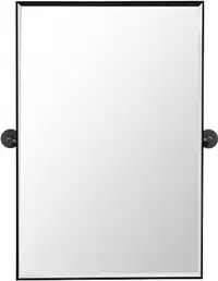 Sealed Minuover 20” x 30” Pivot Rectangle Bathroom Mirror