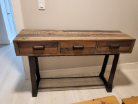 Rustic/Industrial Console Table