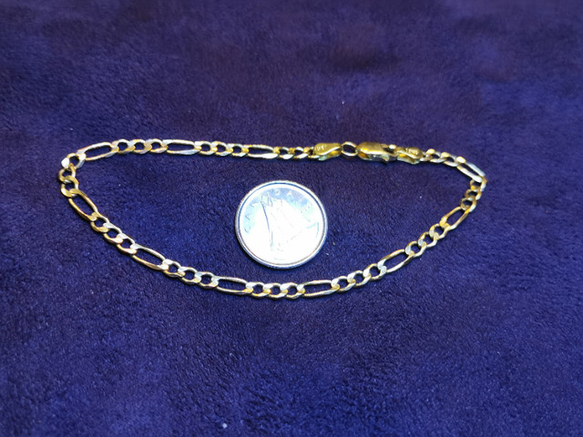 Bracelet figaro 7 - 1/2 pc 3,3 MM en or 10k dans Bijoux et montres  à Saint-Jean-sur-Richelieu