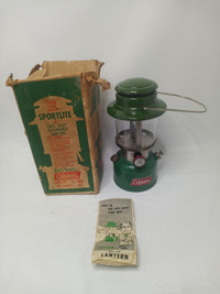 VINTAGE 4 73 COLEMAN LANTERN LAMP SPORTLITE 335 INSTRUCTIONS BOX