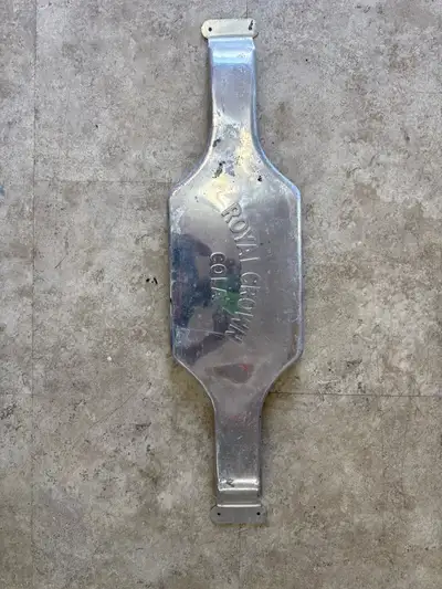 This is a used Royal Crown Cola push bar, perfect for adding a vintage touch to your collection. It...