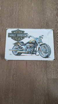 Harley Davidson metal wall plate 