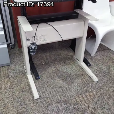 Beige Ergotech Teknion Torsion Sit Stand Adjustable Desk Base, View more