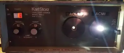 Karl Storz Twin Light Source Model 483C (optic fiber), View more