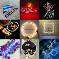 CUSTOM NEON & ACRYLIC 3D SIGNS FOR BUSINESS STORES AND INTERIORS