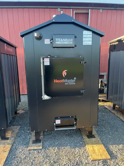 Mf 10000. Heats 10000sq’ Heatmaster wood boiler. Triple pass. Chimney save 20-40% on wood also g ser...