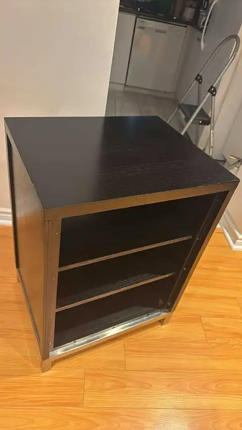 SMALL BLACK SHELVING UNIT62863728537217121