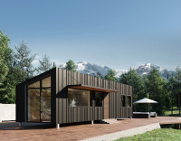 Modular Home: Steel Structure and Framed with Windows