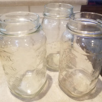 10 - 650 ml Mason jars .30 cents each