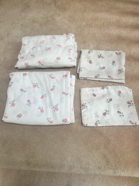 Bedding for double bed, $25 each or 2 sets for $45 or 3 sets $60