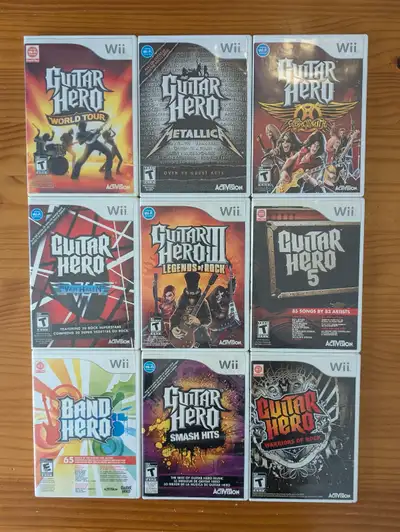 Nintendo Wii Jeu Guitar Hero Vendu à L'unité $30 et plus, View more