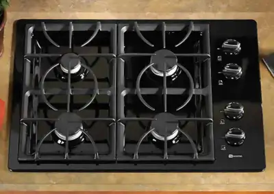Maytag MGC5430BDB 30 Inch Gas Cooktop with 4 Sealed Burners Including 1 Simmer Burner, Continuous Gr...