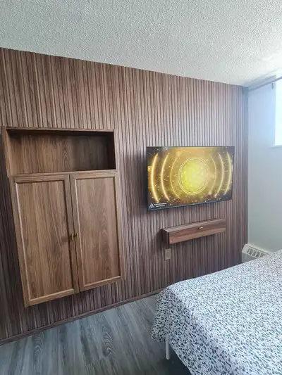 NOW - fully furnished big bedroom in the updated 3 bdrm unit at Jane & Steeles close to the subway s...
