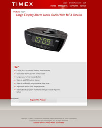 Alarm clock (Timex)