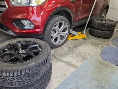 Will Remove your Summer Tires & Replace with your Winter Tires. (That Are Already on Rims) ** Also T...