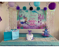 Birthday Party Backdrop Banners