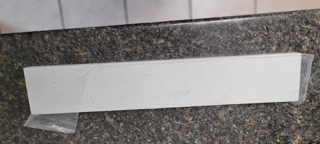QUARTZ SPLASH GUARD VANITY BATHROOM COUNTER 4 INCH WIDE in Cabinets & Countertops in Barrie - Image 2