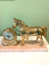 Vintage Horse Clock