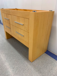 Modern wood vanity