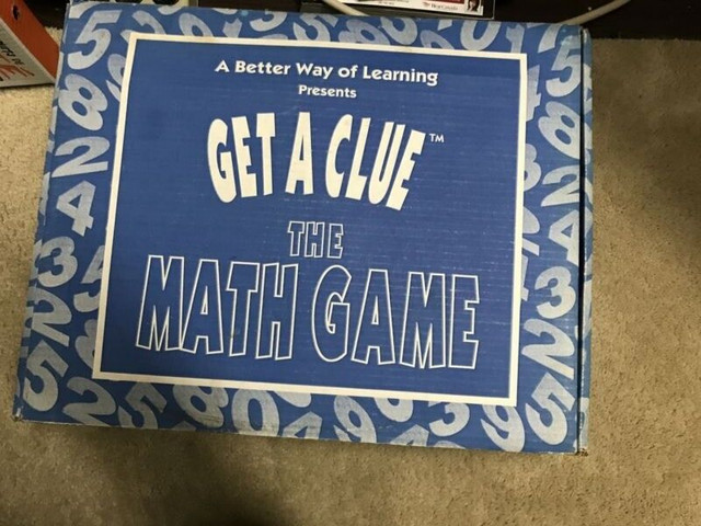 “Get a Clue” The Math Game in Toys & Games in Peterborough