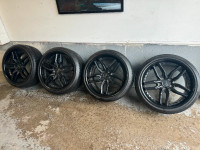 SELLING NICHE 19x9.5 INCH RIMS + TIRES - 5x112