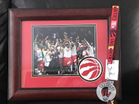 Toronto Raptors NBA Championship Team picture with NBA Lanyard