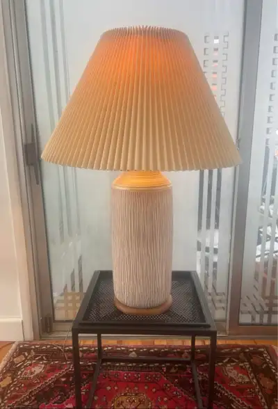 Tall vintage ceramic lamp, View more