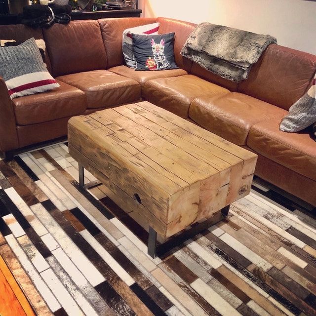 SALE 25 Off Barn Beam Coffee Table 100 Year Old Beams Coffee