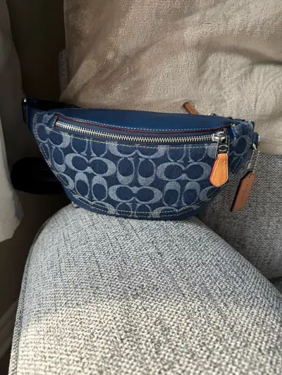 Belt bag coach denim et cuir , View more