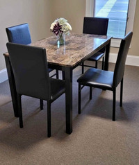 Marble dining table and chair for sale - Free delivery