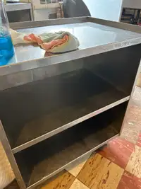 Stainless Rolling kitchen cart 