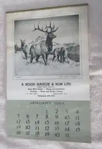 Vintage 1964 Vancouver Hardware Store Calendar