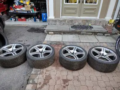 4 Audi Alloy Wheels (19x9.5J) w/ Pirelli Scorpion Winter Tires; These wheels were out from a 2013 Au...