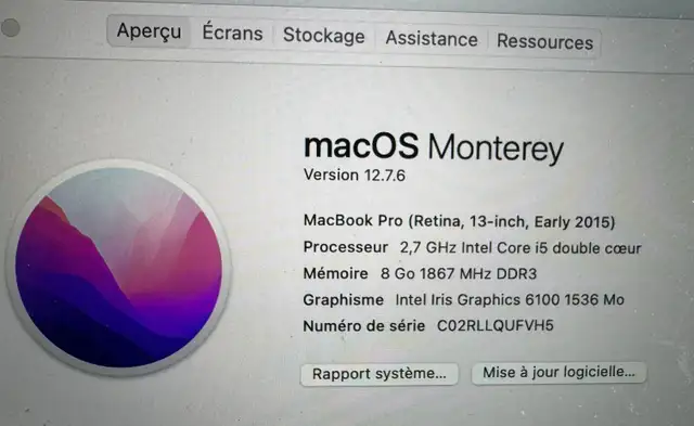 MacBookPro 2015 13-inch $200 mais... in Laptops in Laval / North Shore - Image 4
