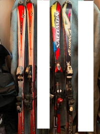 170 cm 178 cm Downhill Parabolic Carving Skis Boots Helmet Poles