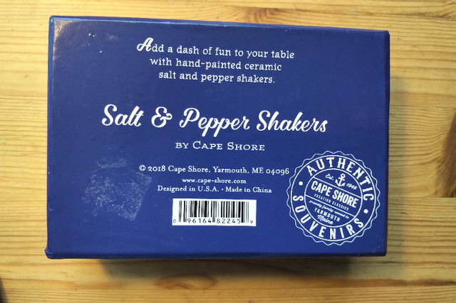 Anchor Salt Pepper Shaker nautical Kingston Jamaica in Kitchen & Dining Wares in Calgary - Image 2