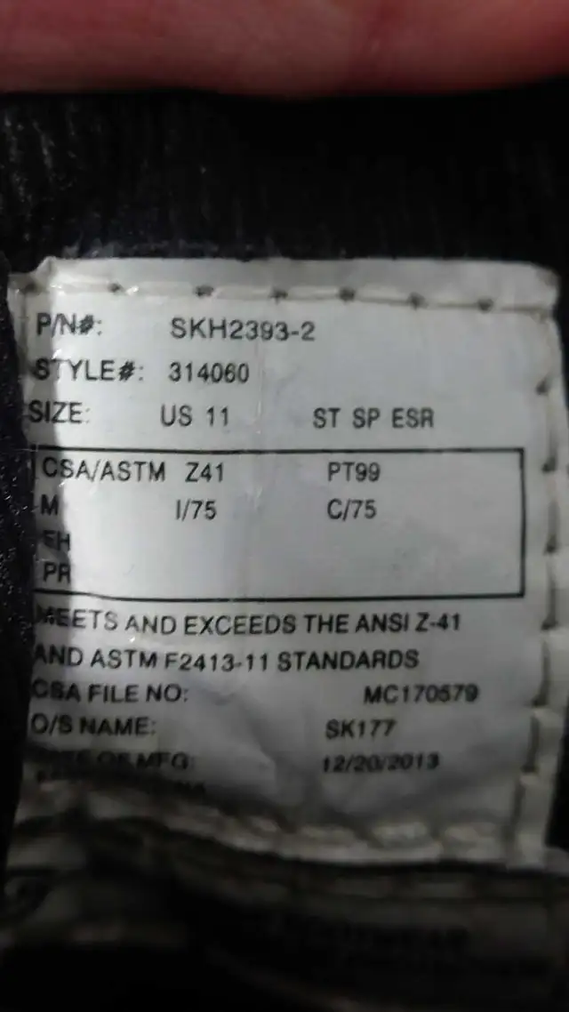 Steel Toes Boots, US 11 Mens in Men's Shoes in Markham / York Region - Image 3